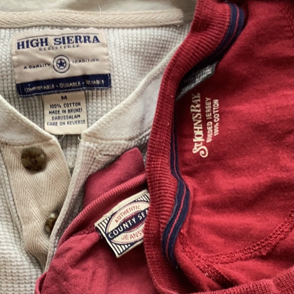 ⚠️ J.Crew Men's Henley Coral - X - Picture 8 of 15